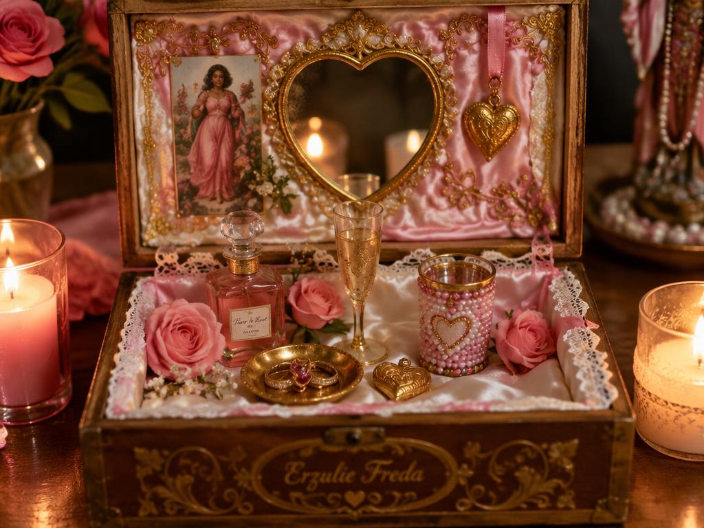 Altar box for Erzulie Freda