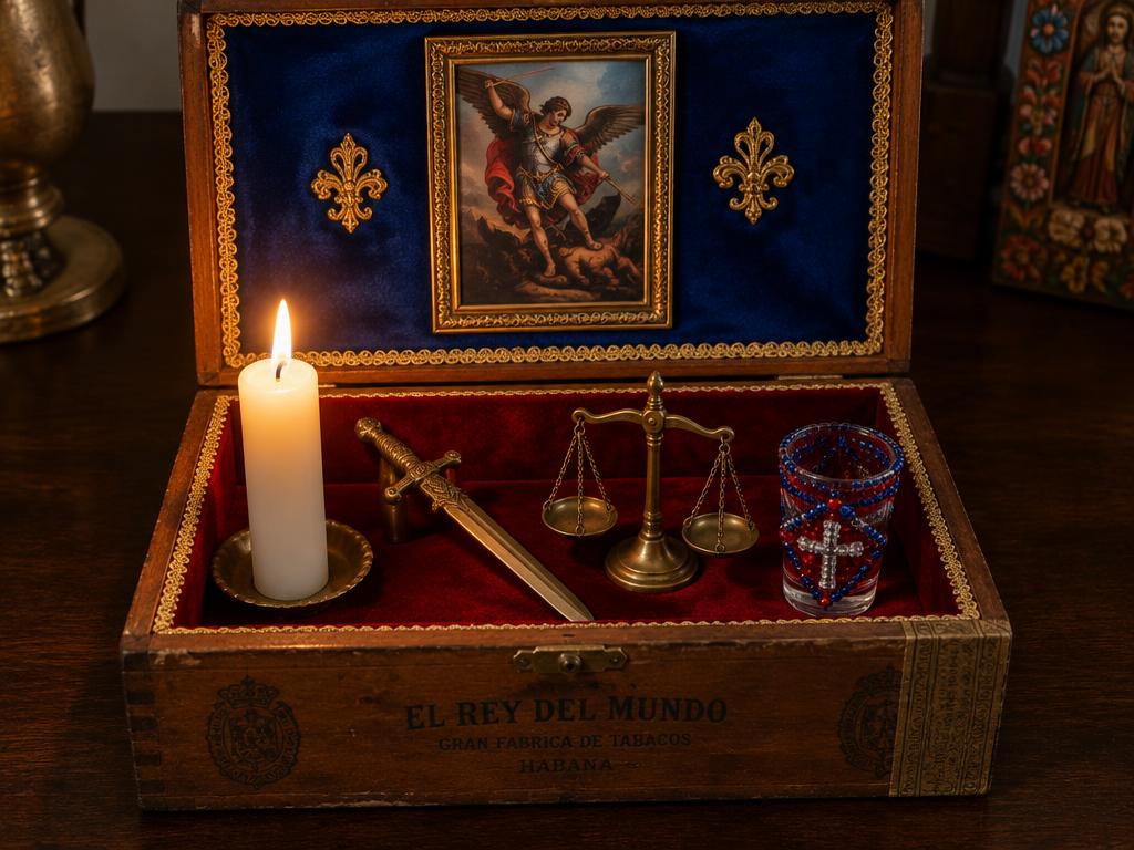 Altar box for San Miguel