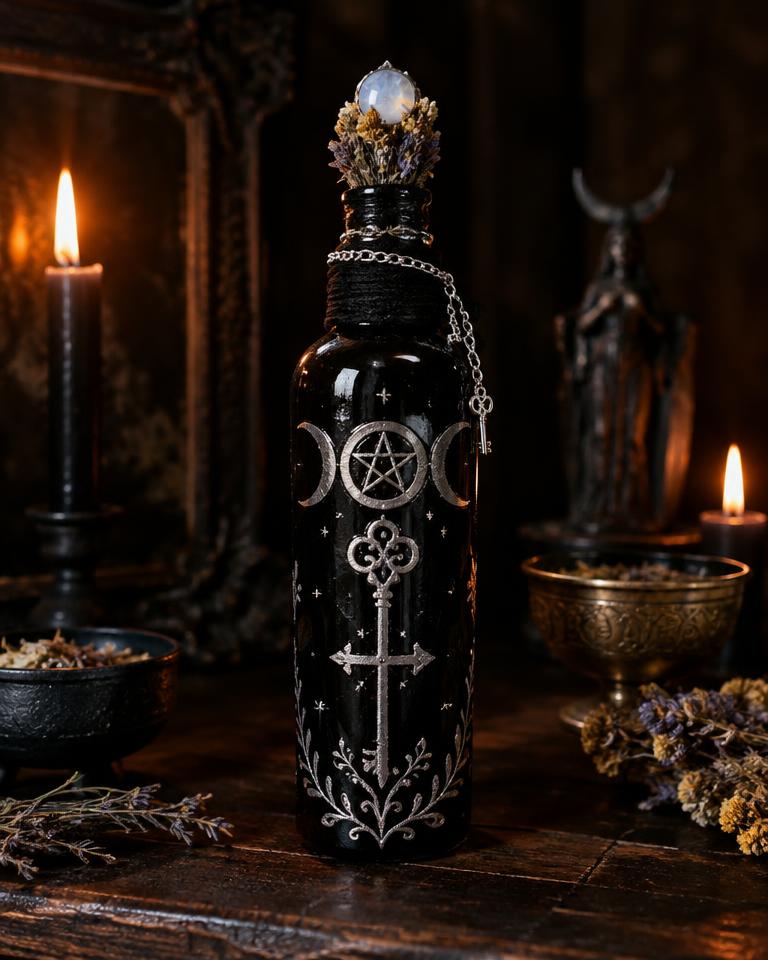Key of the Three Ways, a spirit bottle for Hekate